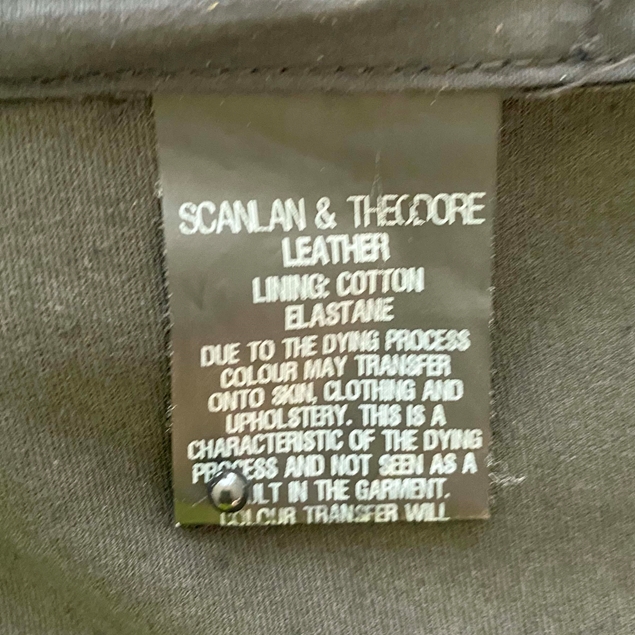 SCANLAN & THEODORE Black Leather Shorts