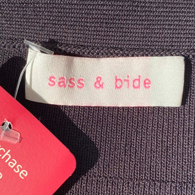 SASS & BIDE Black Knit Cut Out Dress