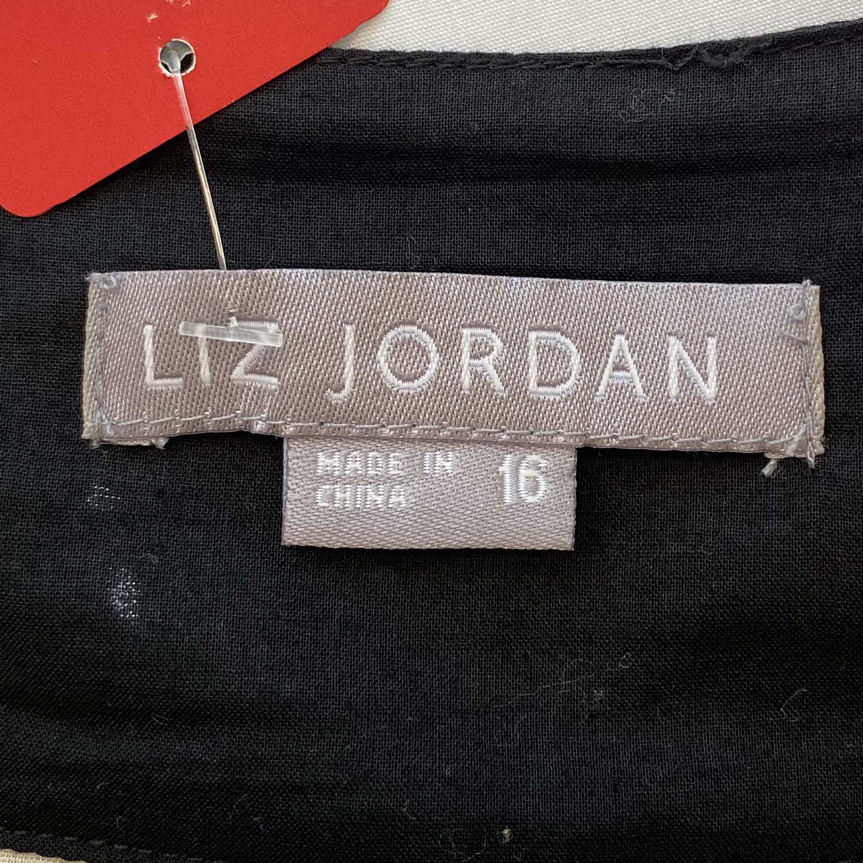 LIZ JORDAN Black and Cream Skirt