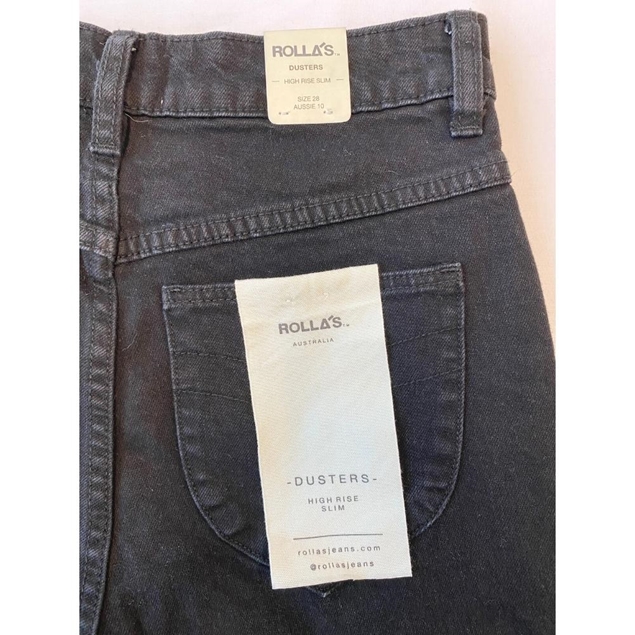 ROLLA'S  High Rise Slim Black Jeans