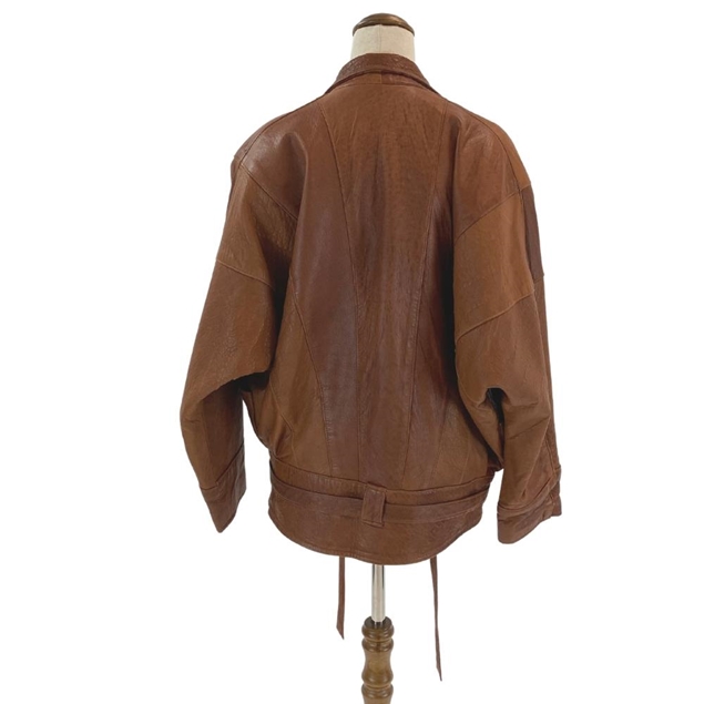 SIRICCO Tan Leather Jacket