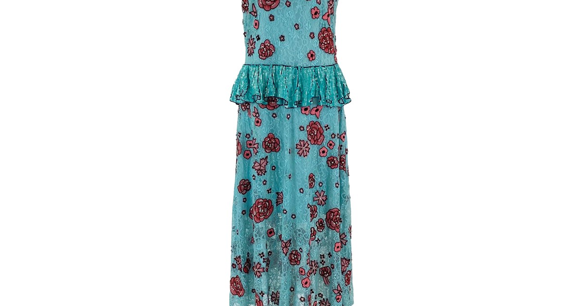 TRELISE COOPER Peplum Sequin Dress Australian Red Cross Shop