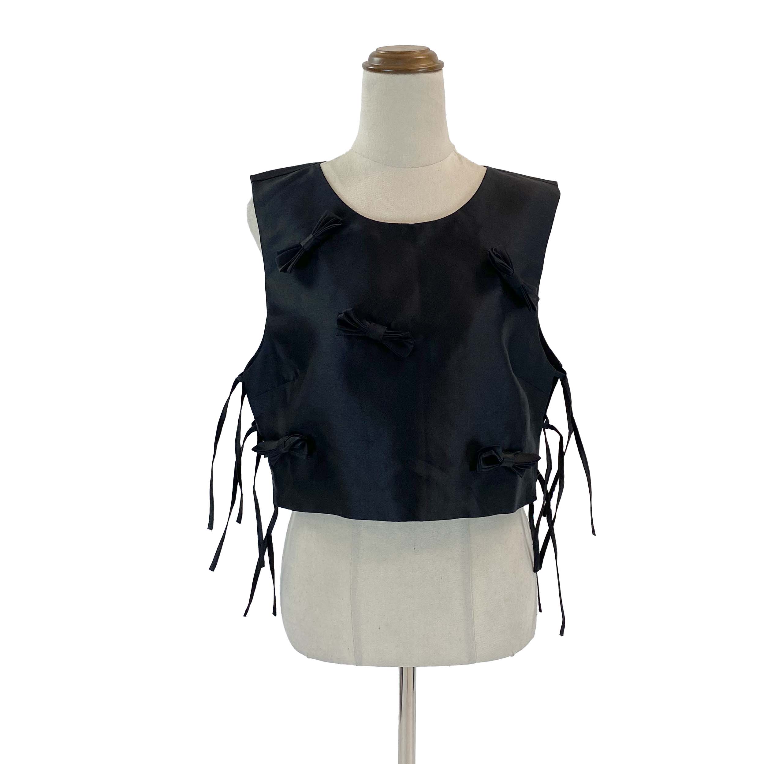 ALICE MCCALL Black Top with Ribbons
