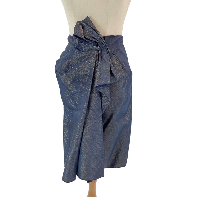 SCANLAN THEODORE Metallic Bow Detail Skirt