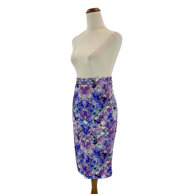 WHITE SUEDE Floral Purple Skirt