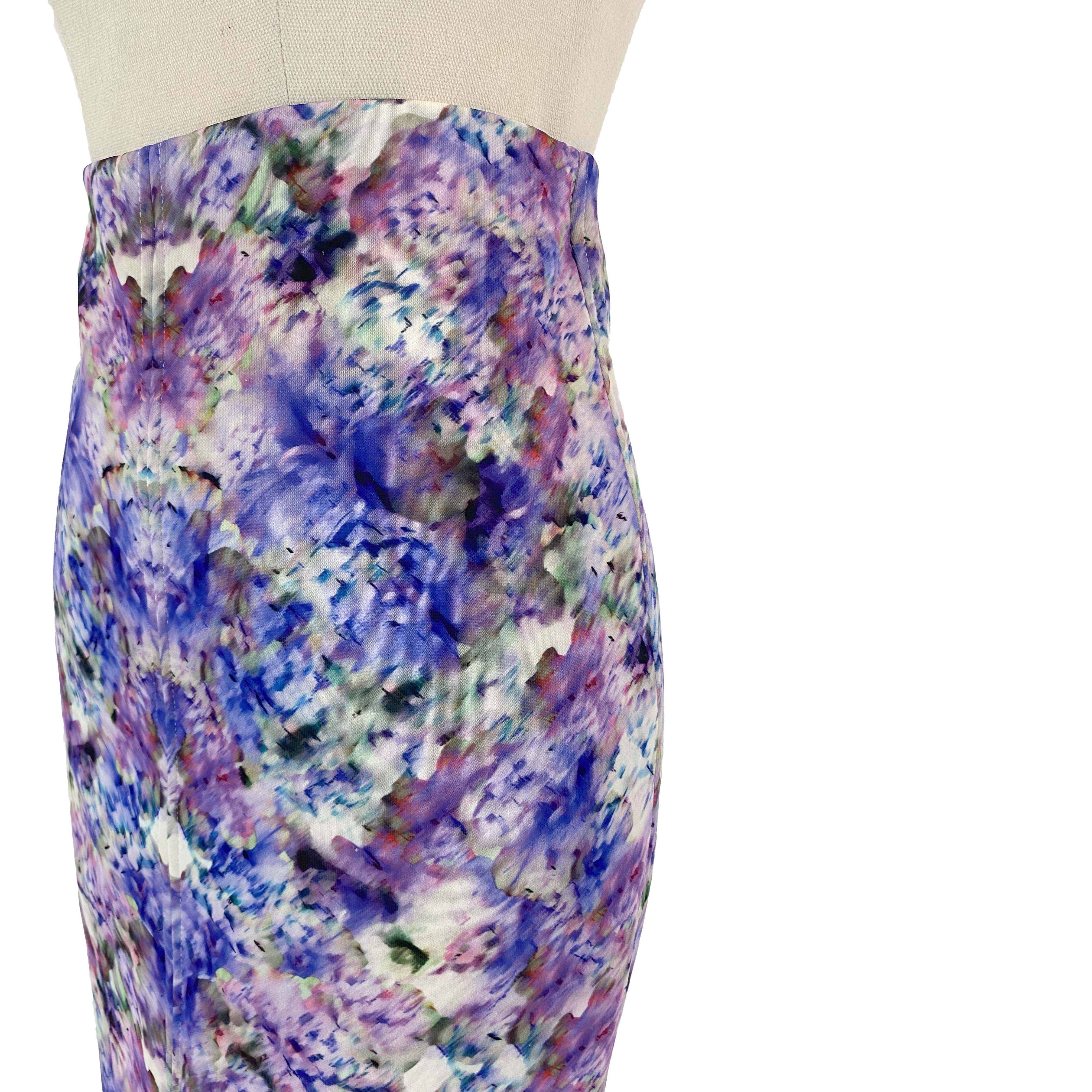 WHITE SUEDE Floral Purple Skirt