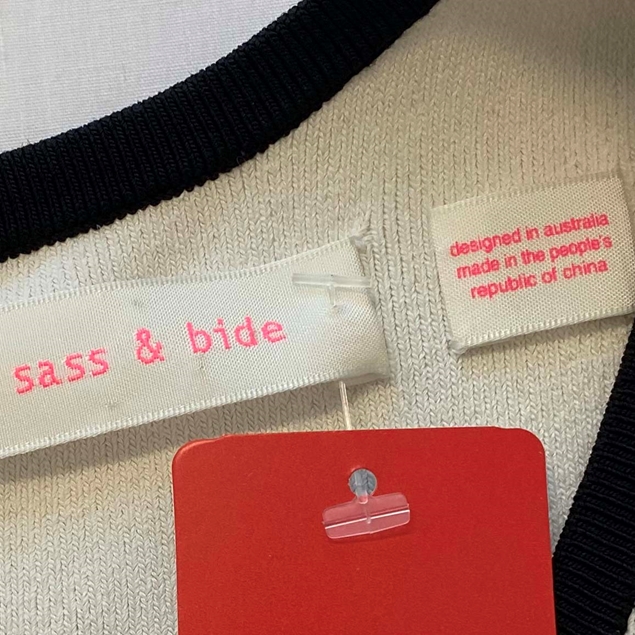 SASS & BIDE Black and White Jumpsuit