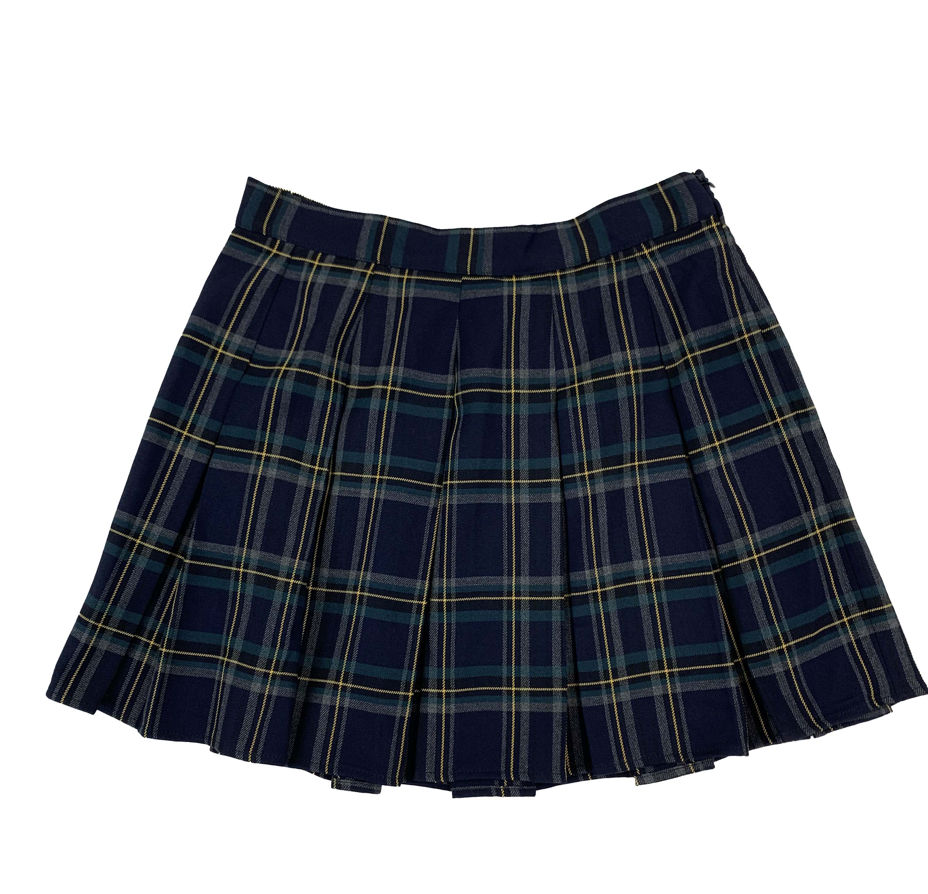 PULL&BEAR Tartan Pleated Skirt 