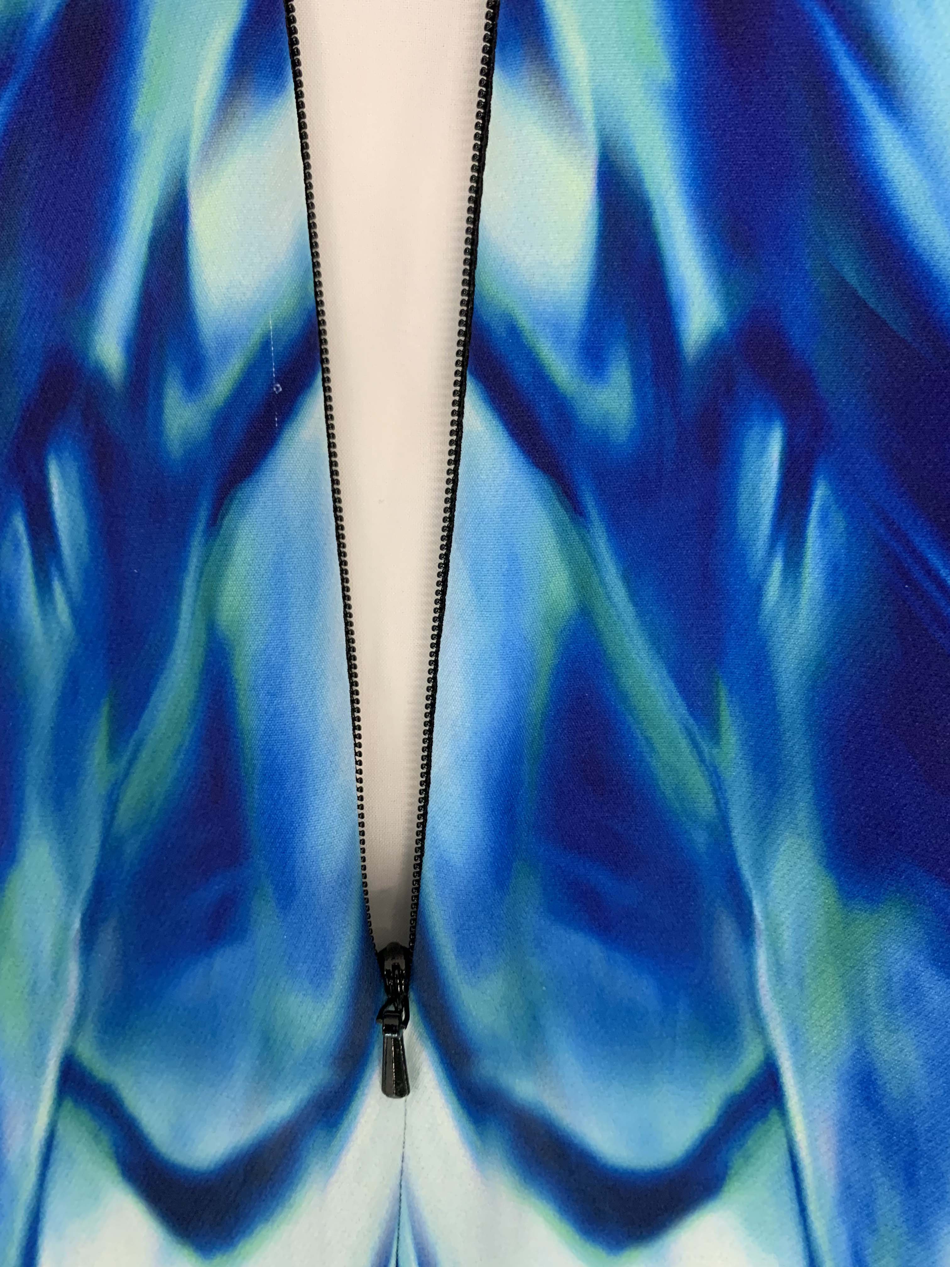 SPEZIALE blue and green dress