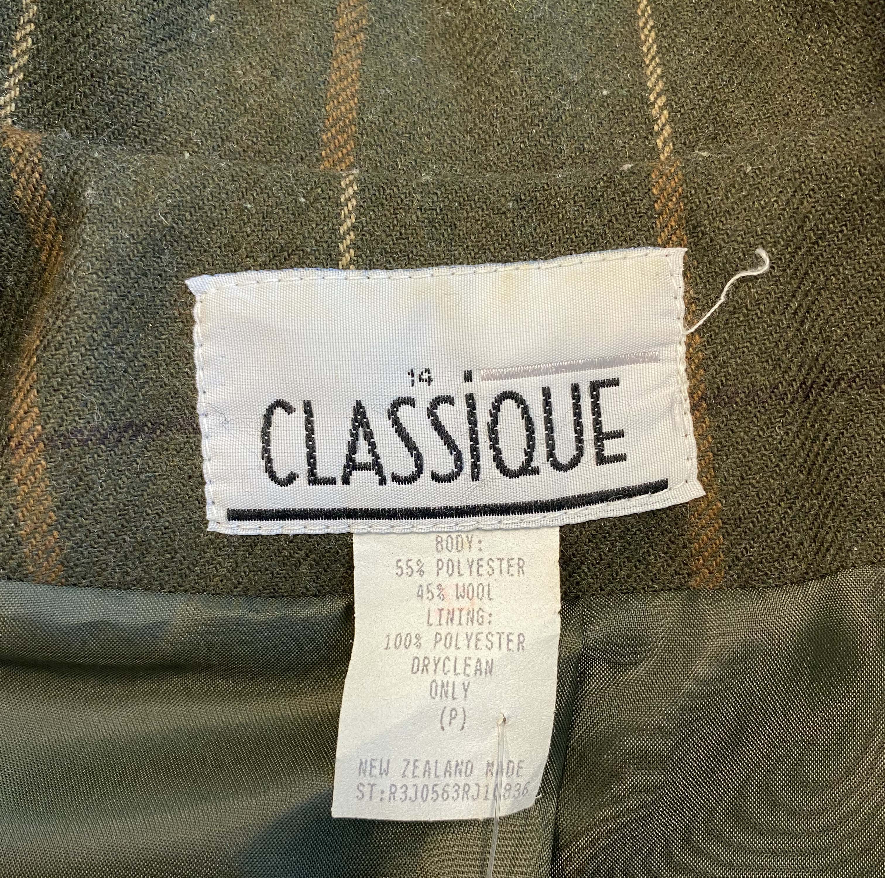 CLASSIQUE Check Suit Jacket 