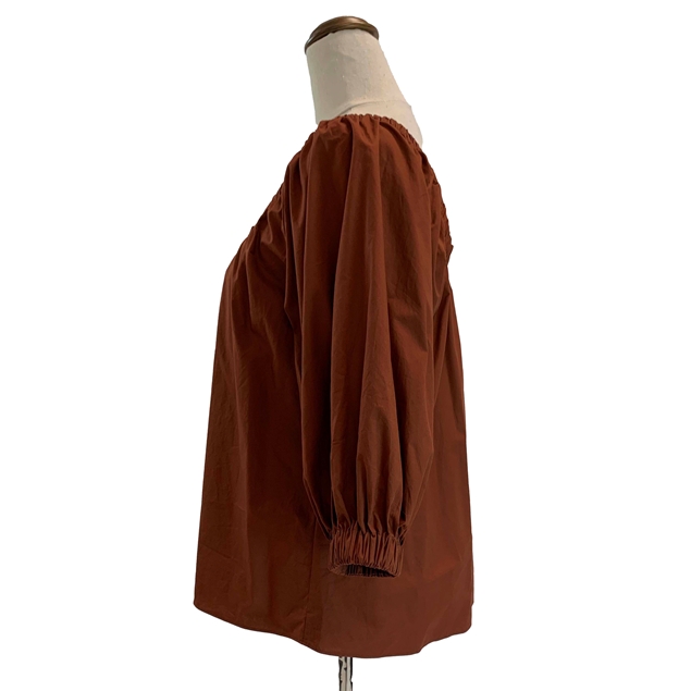 WITCHERY rust blouse 