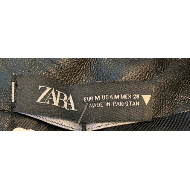 ZARA Leather Shawl Jacket 