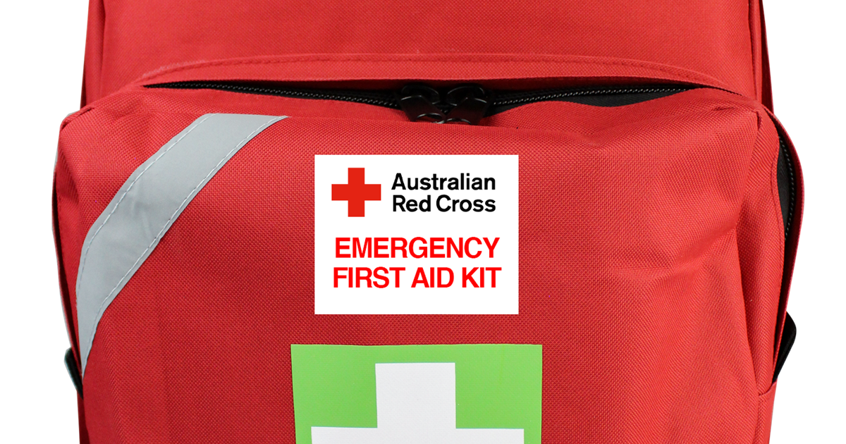 Emergency First Aid Kit Backpack Australian Red Cross Shop